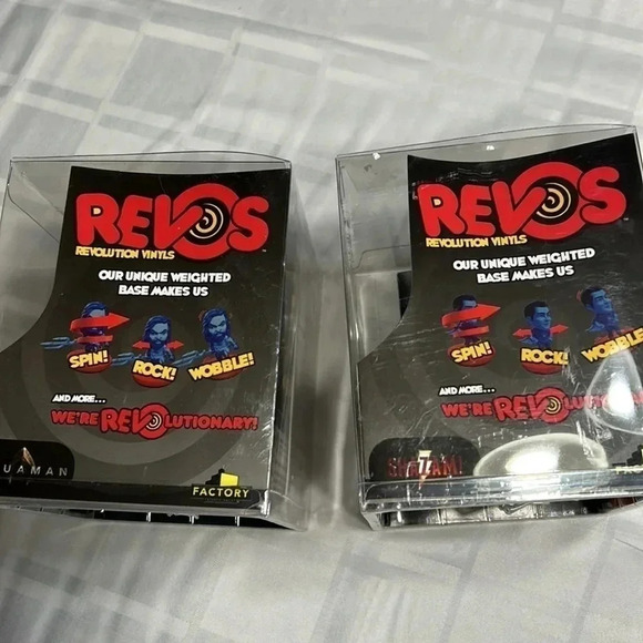 NWT REVOS AQUAMAN REVOS SHAZAM revolution prefer selling as a  pair . Weighted - Picture 8 of 10